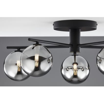 Jupiter 2048 - Pinnapealne laelamp PRATO 5xG9/14W/230V must/suitsuhall