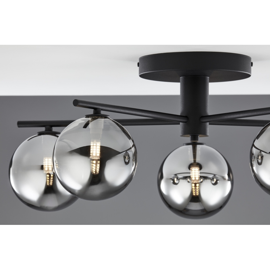Jupiter 2048 - Pinnapealne laelamp PRATO 5xG9/14W/230V must/suitsuhall