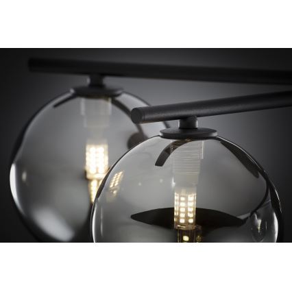 Jupiter 2048 - Pinnapealne laelamp PRATO 5xG9/14W/230V must/suitsuhall