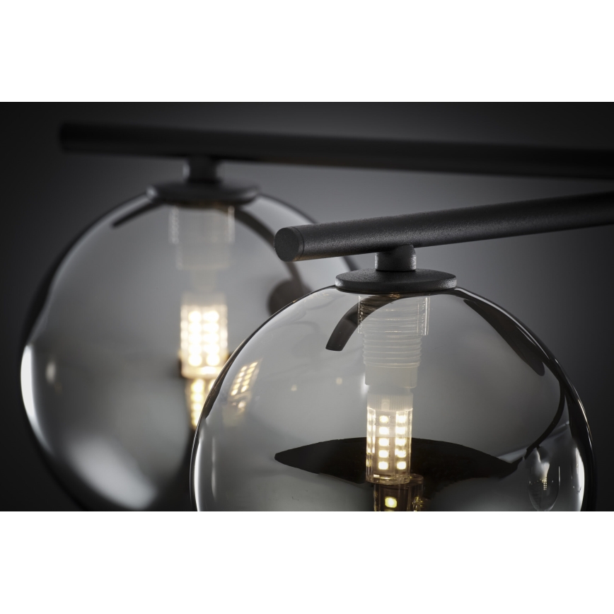 Jupiter 2048 - Pinnapealne laelamp PRATO 5xG9/14W/230V must/suitsuhall