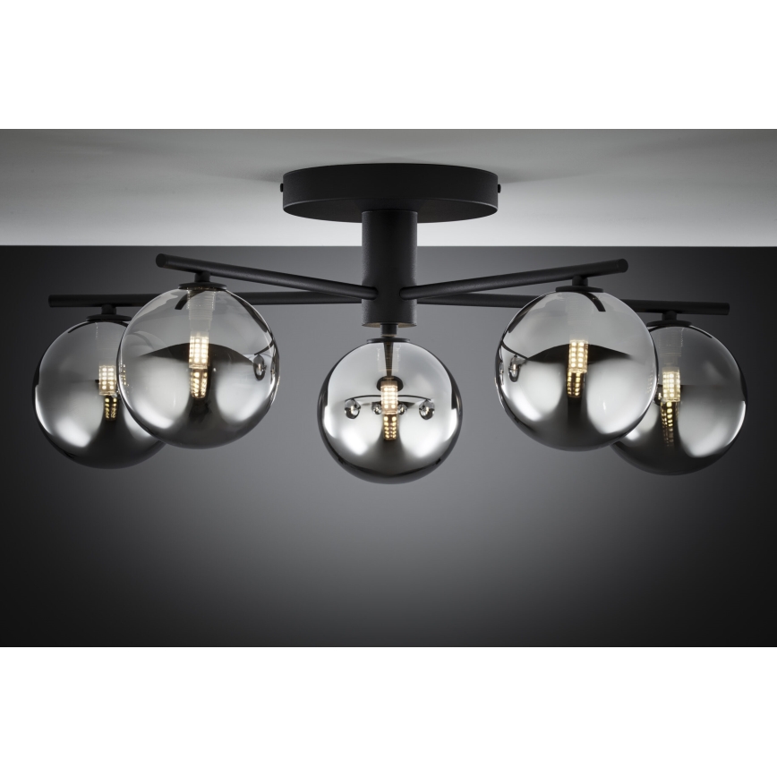Jupiter 2048 - Pinnapealne laelamp PRATO 5xG9/14W/230V must/suitsuhall
