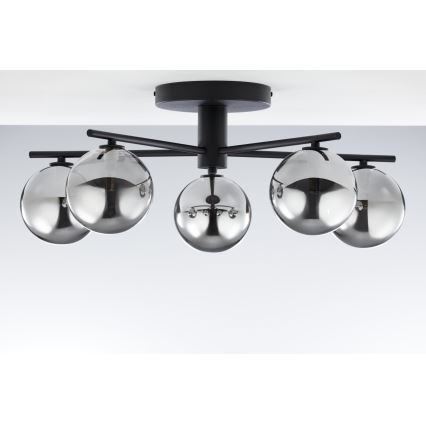 Jupiter 2048 - Pinnapealne laelamp PRATO 5xG9/14W/230V must/suitsuhall