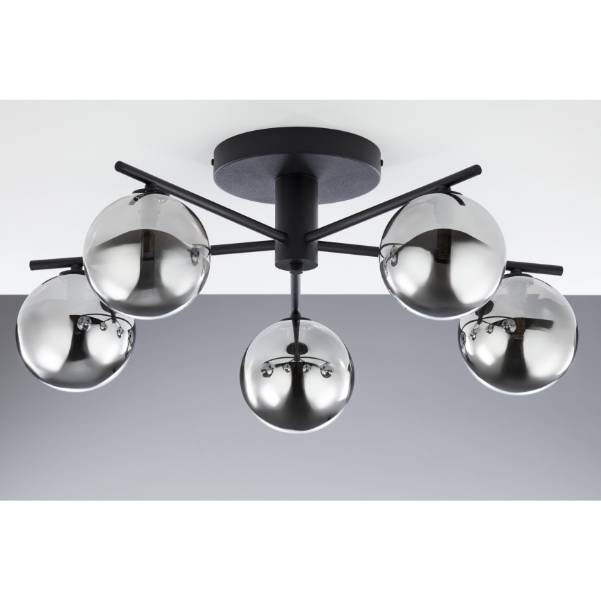 Jupiter 2048 - Pinnapealne laelamp PRATO 5xG9/14W/230V must/suitsuhall