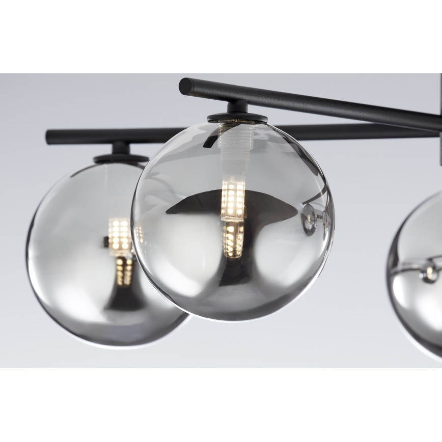 Jupiter 2048 - Pinnapealne laelamp PRATO 5xG9/14W/230V must/suitsuhall