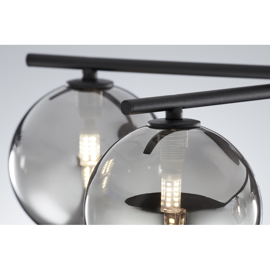 Jupiter 2048 - Pinnapealne laelamp PRATO 5xG9/14W/230V must/suitsuhall