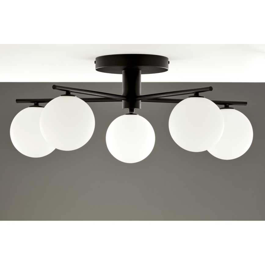 Jupiter 2049 - Pinnapealne lühter PRATO 5xG9/14W/230V must/valge