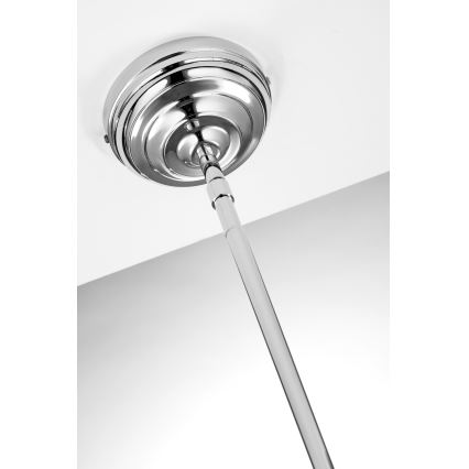 Jupiter 2071 - varrega rippvalgusti PLATINO 1xE27/15W/230V roheline/läikiv kroom