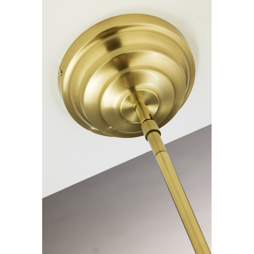 Jupiter 2074 - Varrega lüster PLATINO 3xE27/15W/230V roheline/kuldne