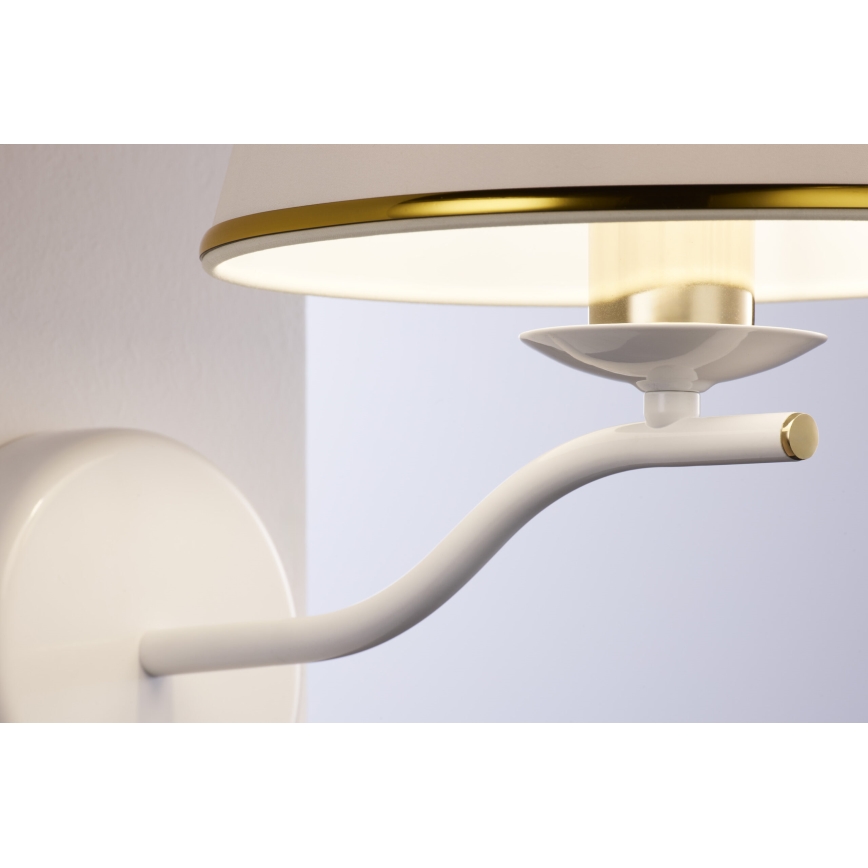Jupiter 2086 - Seinavalgusti SAMBA 1xE27/15W/230V valge/kuldne