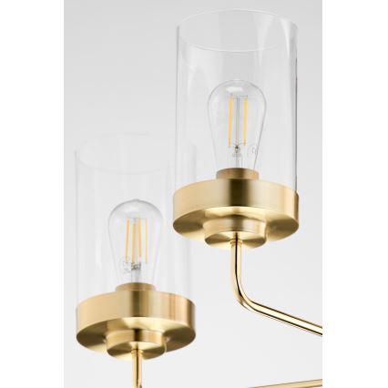 Jupiter 2088 - RAMIREZ varrega lühter 5xE27/15W/230V kuldne/must