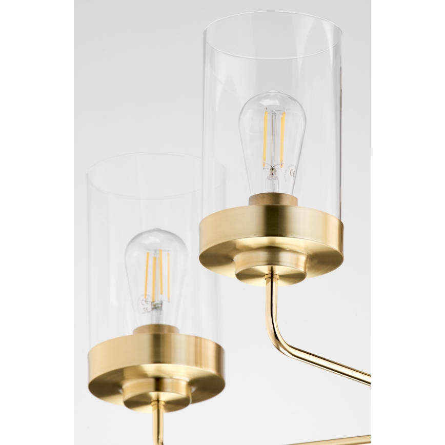 Jupiter 2088 - RAMIREZ varrega lühter 5xE27/15W/230V kuldne/must