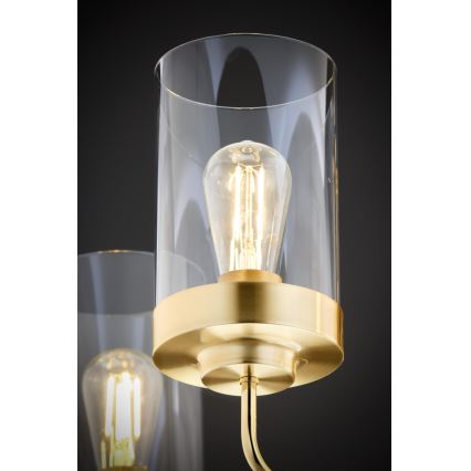 Jupiter 2088 - RAMIREZ varrega lühter 5xE27/15W/230V kuldne/must