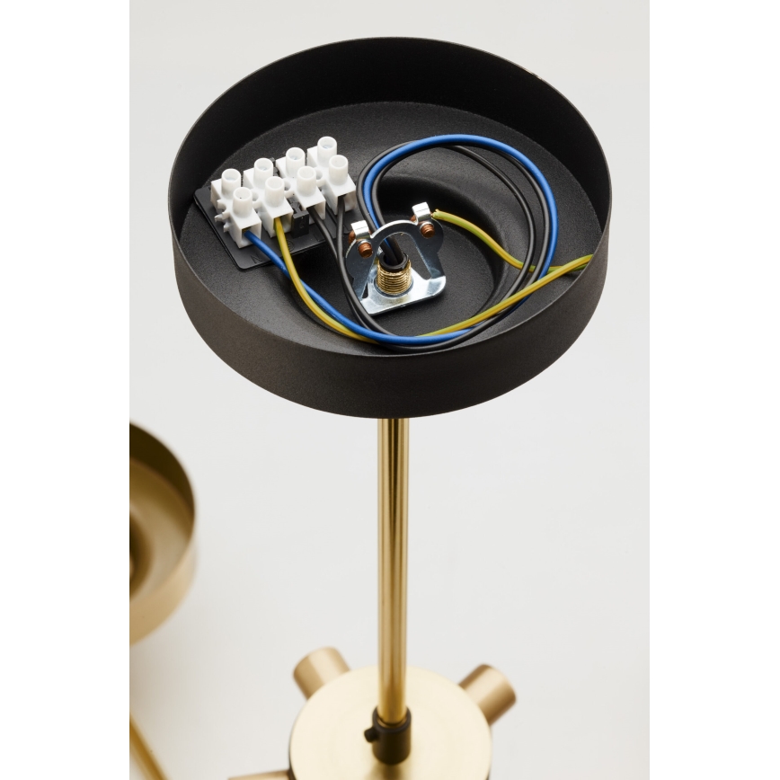 Jupiter 2088 - RAMIREZ varrega lühter 5xE27/15W/230V kuldne/must