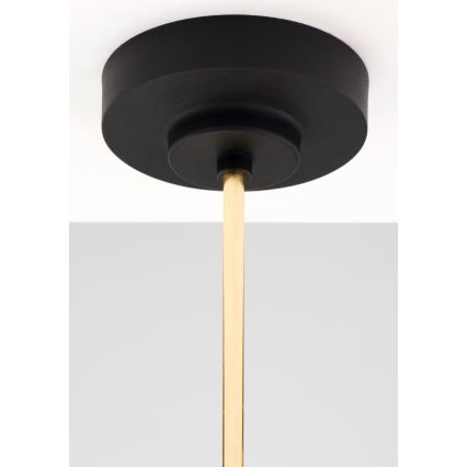 Jupiter 2089 - Varrega kroonlühter RAMIREZ 6xE27/15W/230V kuldne/must