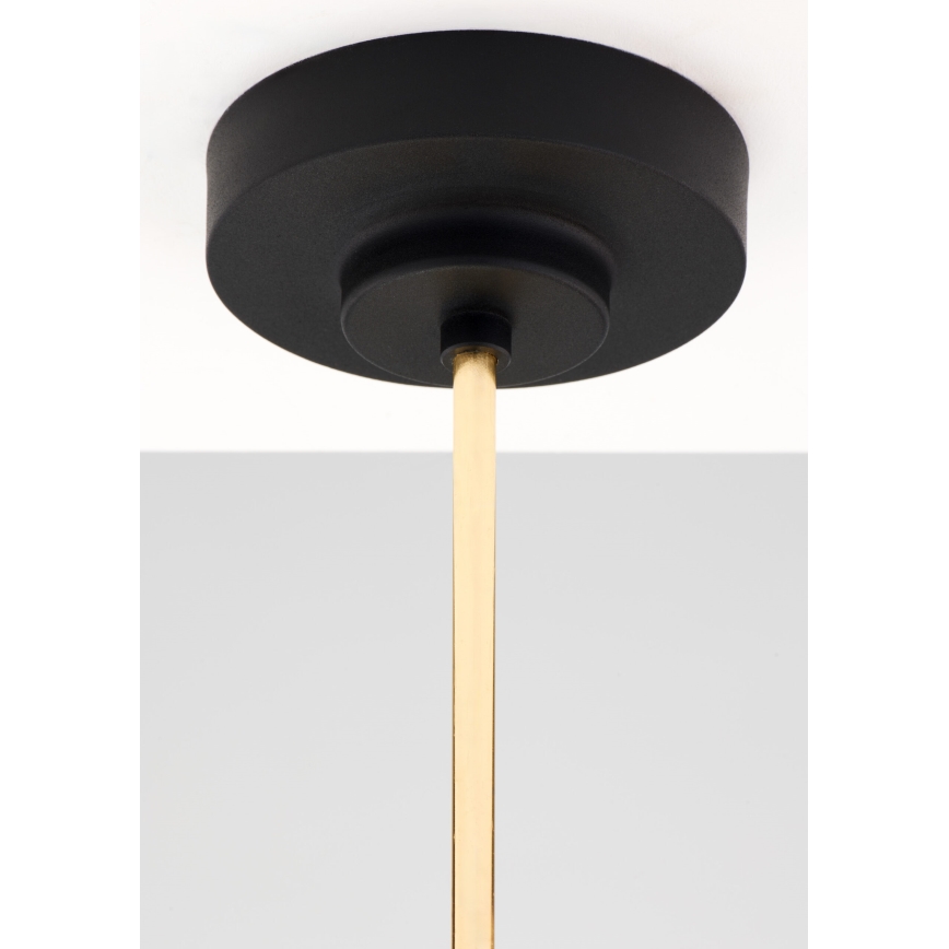 Jupiter 2089 - Varrega kroonlühter RAMIREZ 6xE27/15W/230V kuldne/must