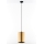 Jupiter 2090 - CORTINA rippvalgusti kaabliga 1xE27/15W/230V kuldne/must