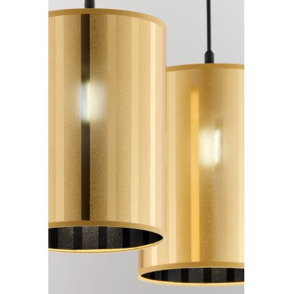 Jupiter 2091 - Ripplühter kaablil CORTINA 2xE27/15W/230V kuldne/must