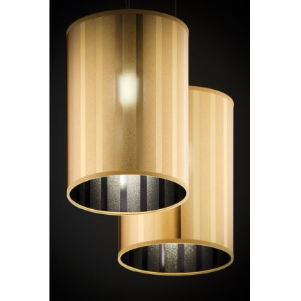 Jupiter 2091 - Ripplühter kaablil CORTINA 2xE27/15W/230V kuldne/must
