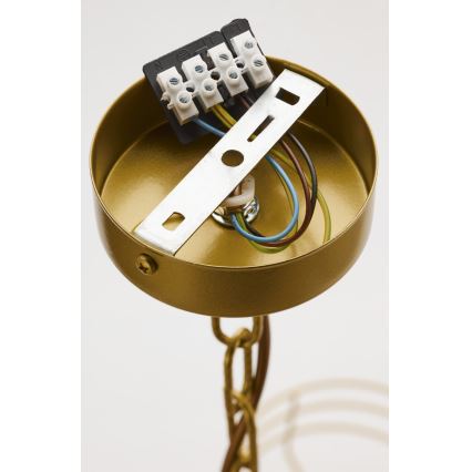 Jupiter 2094 - ketiga rippuv lühter ARTHUR 5xE27/15W/230V sinine/kuldne