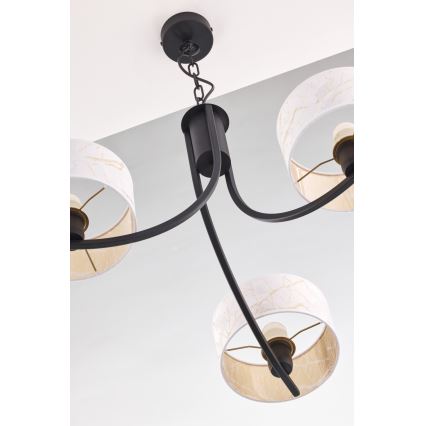Jupiter 2103 - ketiga lühter ARTHUR 3xE27/15W/230V valge/must/marmori-dekor