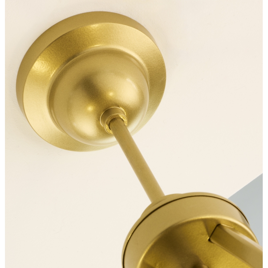 Jupiter 2110 - Varrega lühter KASZMIR 5xE27/15W/230V valge/kuldne/marmorimustriga