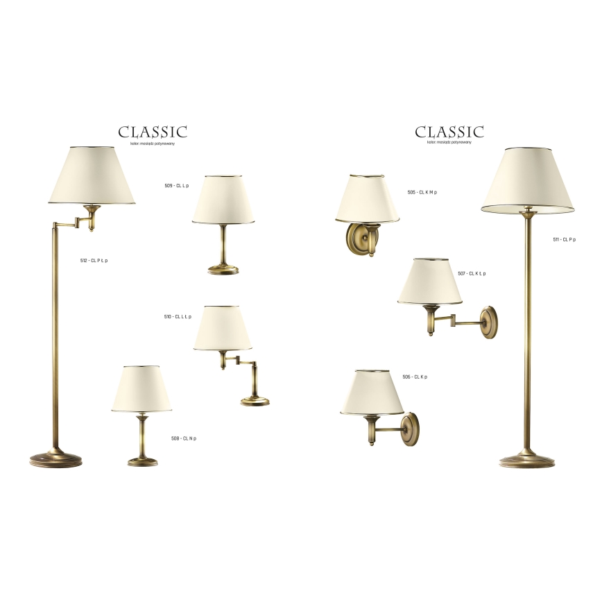 Jupiter 506 - CL K p - Seinavalgusti CLASSIC E27/60W/230V