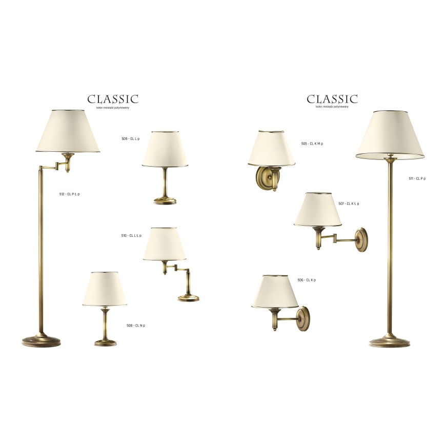 Jupiter 509 CL L p - Laualamp CLASSIC E27/60W/230V