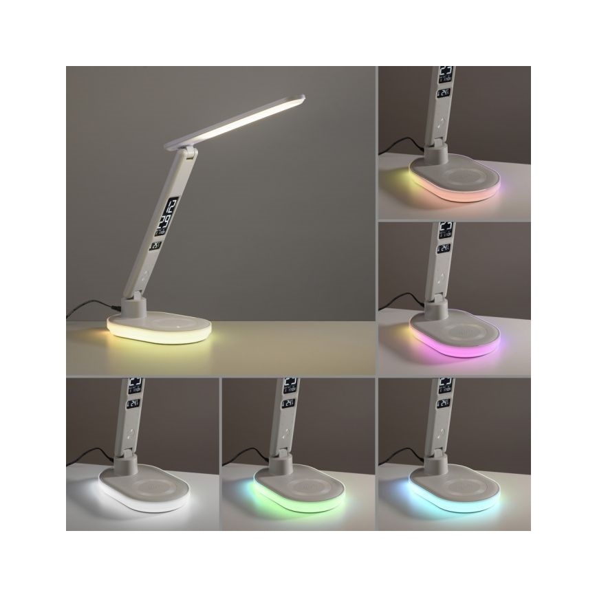 JUST LIGHT. 11018-16 - LED RGBW Dimmerdatavalgus puudutusjõu lamp juhtmita laadimisega TINA LED/4W/230V valge