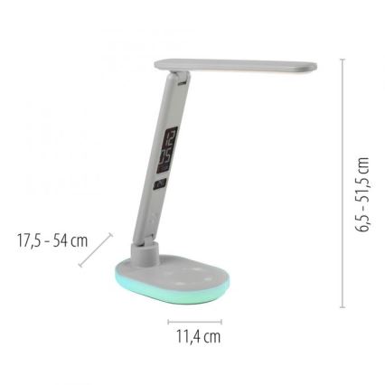 JUST LIGHT. 11018-16 - LED RGBW Dimmerdatavalgus puudutusjõu lamp juhtmita laadimisega TINA LED/4W/230V valge