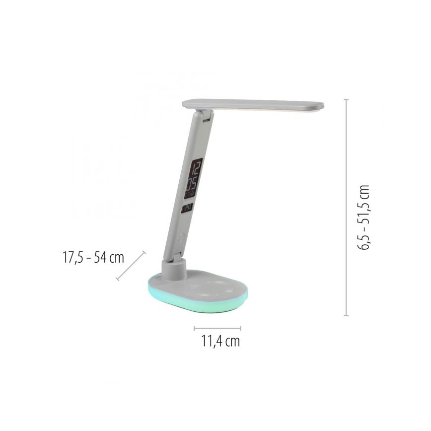 JUST LIGHT. 11018-16 - LED RGBW Dimmerdatavalgus puudutusjõu lamp juhtmita laadimisega TINA LED/4W/230V valge