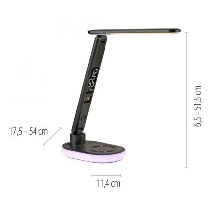 JUST LIGHT. 11018-18 - LED RGBW LED Hämardatav puutetundlik laualamp juhtmevaba laadimisega TINA LED/4W/230V