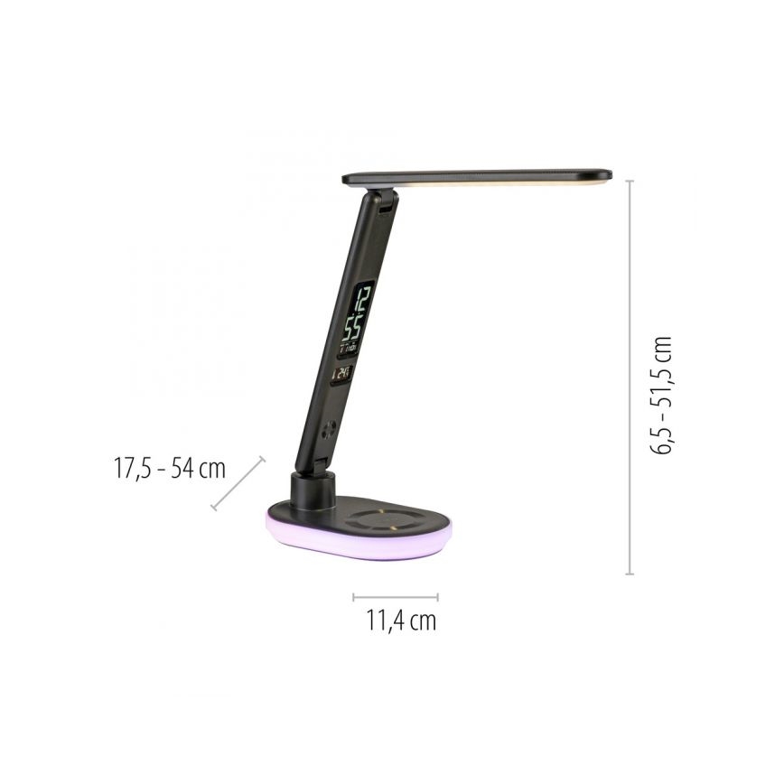 JUST LIGHT. 11018-18 - LED RGBW LED Hämardatav puutetundlik laualamp juhtmevaba laadimisega TINA LED/4W/230V