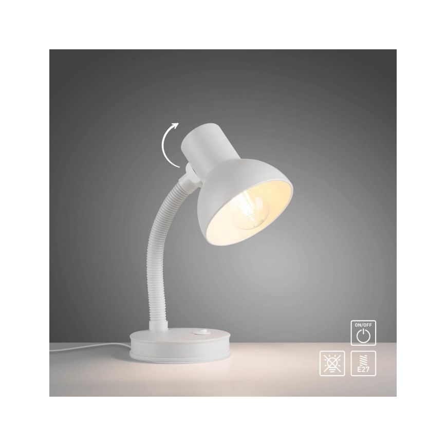 JUST LIGHT. 11080-16 - Paindlamp FLEXI 1xE27/25W/230V valge
