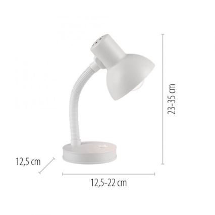 JUST LIGHT. 11080-16 - Paindlamp FLEXI 1xE27/25W/230V valge