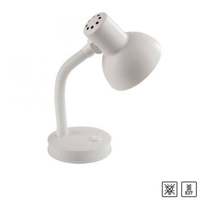 JUST LIGHT. 11080-16 - Painduv lauavalgusti FLEXI 1xE27/25W/230V valge