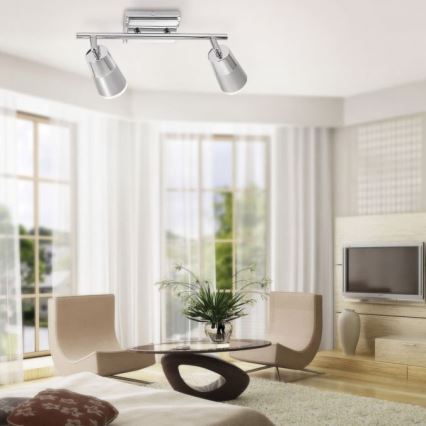 JUST LIGHT. 11229-17 - LED Kohtvalgusti DALLI 2xLED/3,5W/230V läikiv kroom