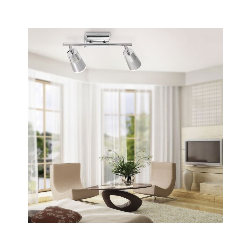 JUST LIGHT. 11229-17 - LED Kohtvalgusti DALLI 2xLED/3,5W/230V läikiv kroom