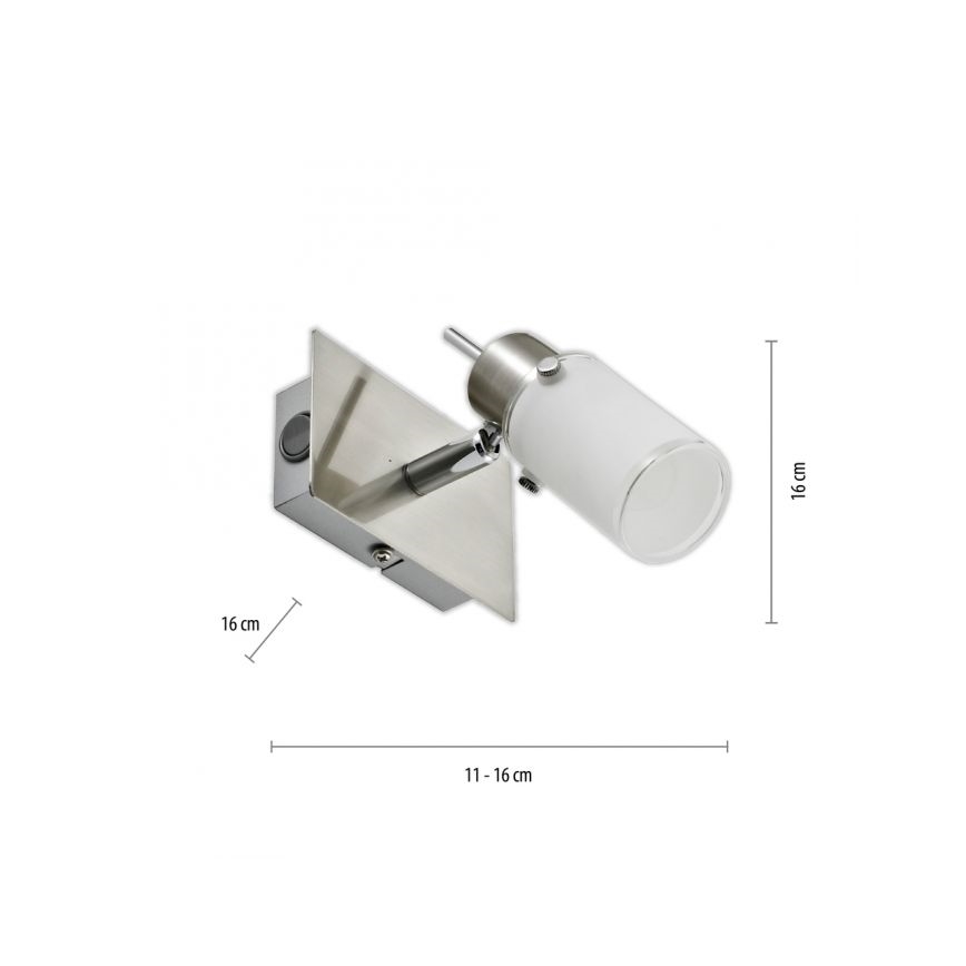 JUST LIGHT. 11931-55 - LED Kohtvalgusti seinale MAX 1xGU10/4W/230V matt kroom
