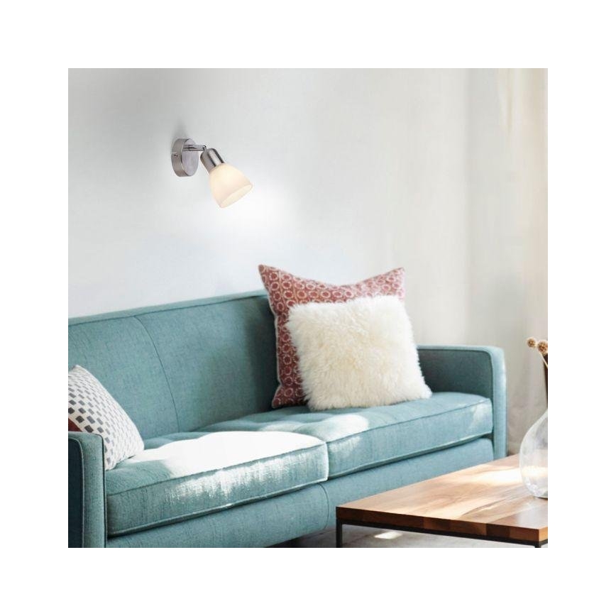 JUST LIGHT. 11951-55 - Kohtvalgusti seinale KARO 1xE14/40W/230V matt kroom