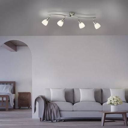 JUST LIGHT. 11954-55 - Suunavalgusti KARO 4xE14/40W/230V mattkroom