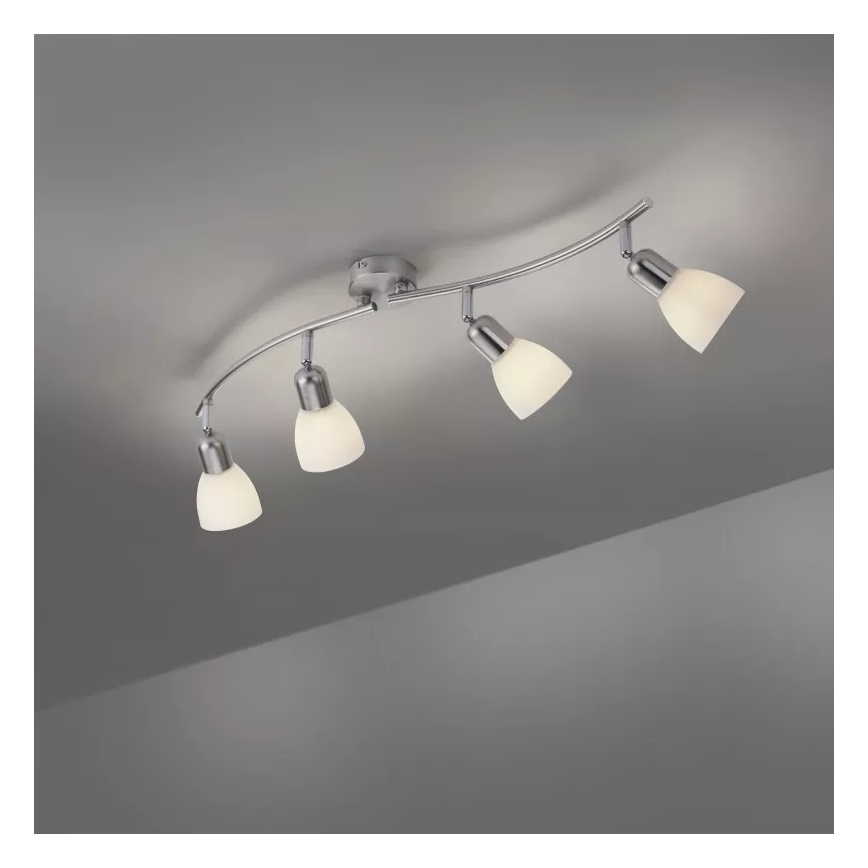 JUST LIGHT. 11954-55 - Suunavalgusti KARO 4xE14/40W/230V mattkroom