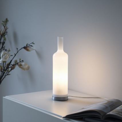 JUST LIGHT. 14006-16 - Laualamp BOTTLE 1xE14/25W/230V valge