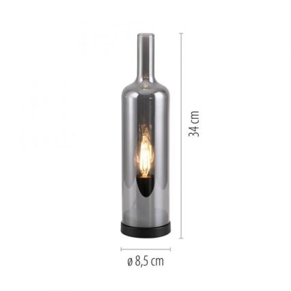 JUST LIGHT. 14006-25 - Laualamp BOTTLE 1xE14/25W/230V must/suitsune