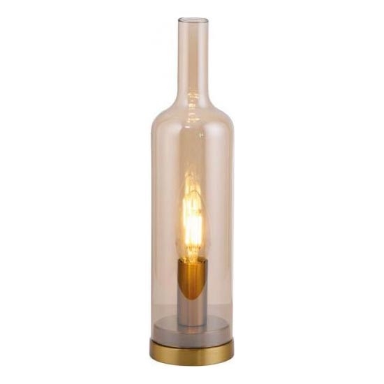 JUST LIGHT. 14006-27 - Laualamp BOTTLE 1xE14/25W/230V beež/suitsune