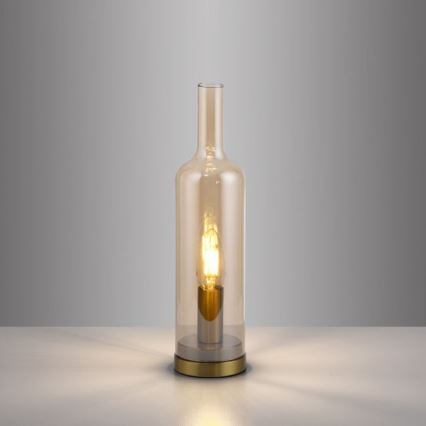 JUST LIGHT. 14006-27 - Laualamp BOTTLE 1xE14/25W/230V beež/suitsune