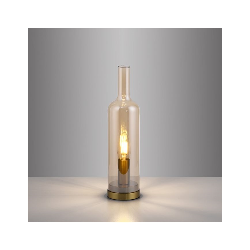 JUST LIGHT. 14006-27 - Laualamp BOTTLE 1xE14/25W/230V beež/suitsune