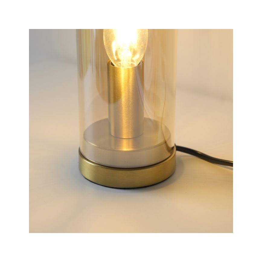 JUST LIGHT. 14006-27 - Laualamp BOTTLE 1xE14/25W/230V beež/suitsune