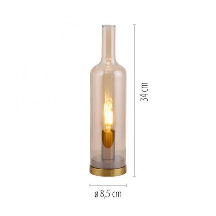 JUST LIGHT. 14006-27 - Laualamp BOTTLE 1xE14/25W/230V beež/suitsune