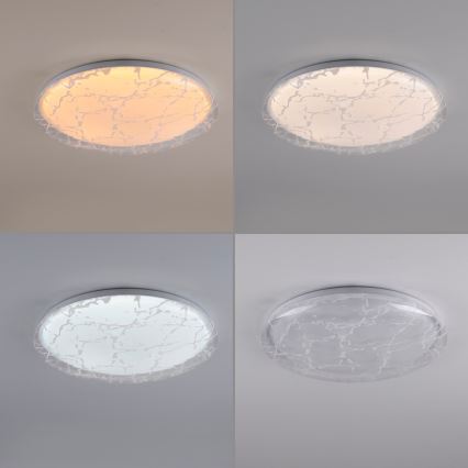 JUST LIGHT. 14008-16 - Hämardatav LED-laelamp ART PLAFO LED/20W/230V 2700-6500K Ø 38 cm valge + kaugjuhtimispult