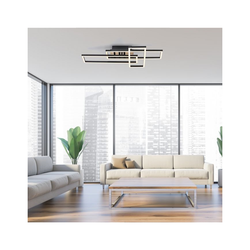 JUST LIGHT. 14051-79 - LED laelamp AKUSTIKA LED/20,5W/230V tamm/must